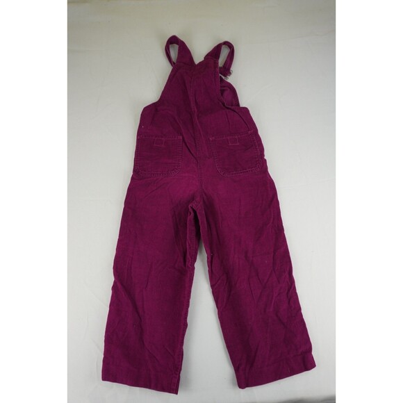 Vintage Disney Winnie The Pooh Overalls Girls Size 7-8 Embroidered Maroon Purple - Picture 7 of 7